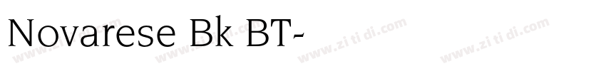 Novarese Bk BT字体转换